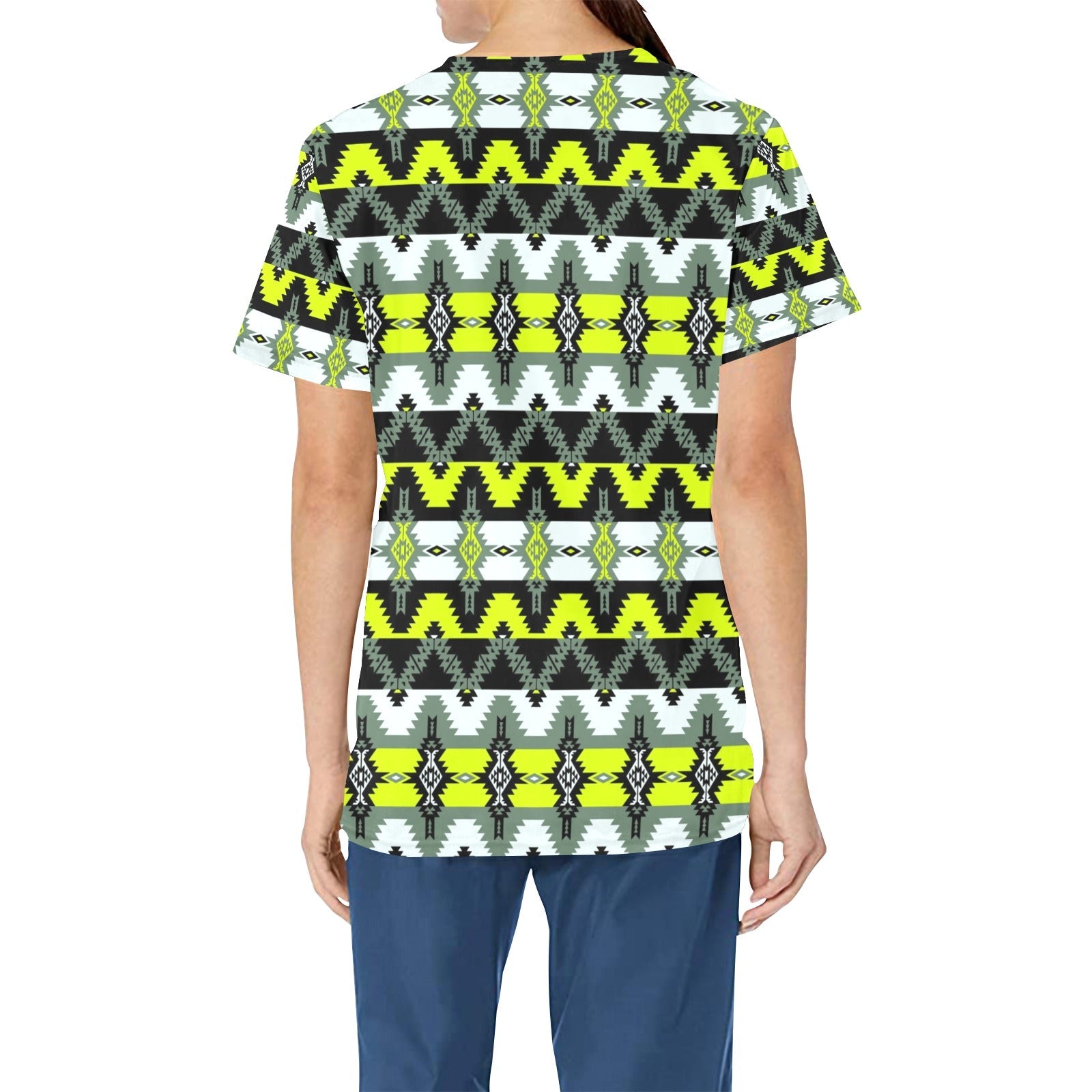 Two Spirit Medicine All Over Print Scrub Top Scrub Top e-joyer