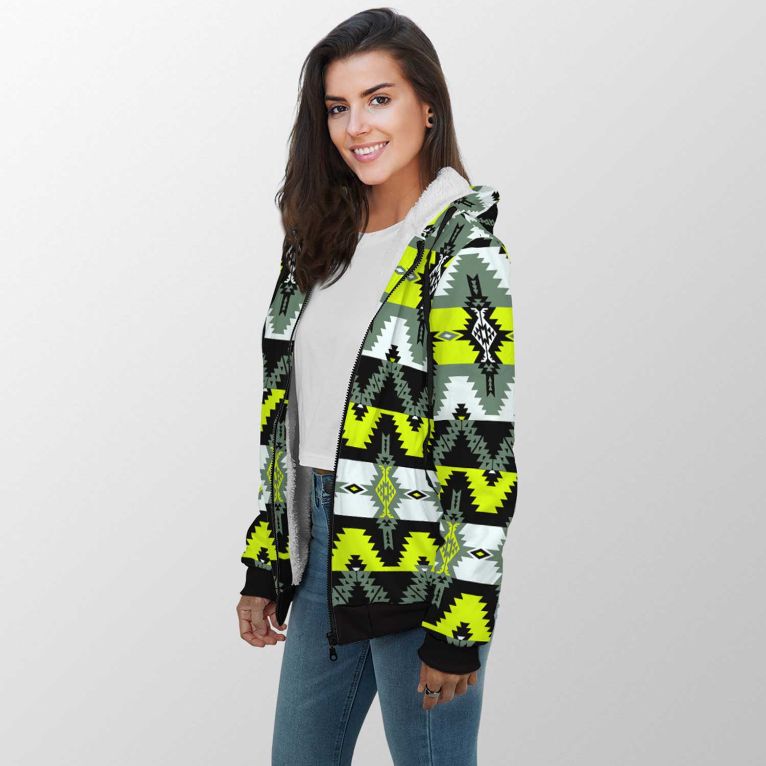 Two Spirit Medicine Sherpa Hoodie 49 Dzine