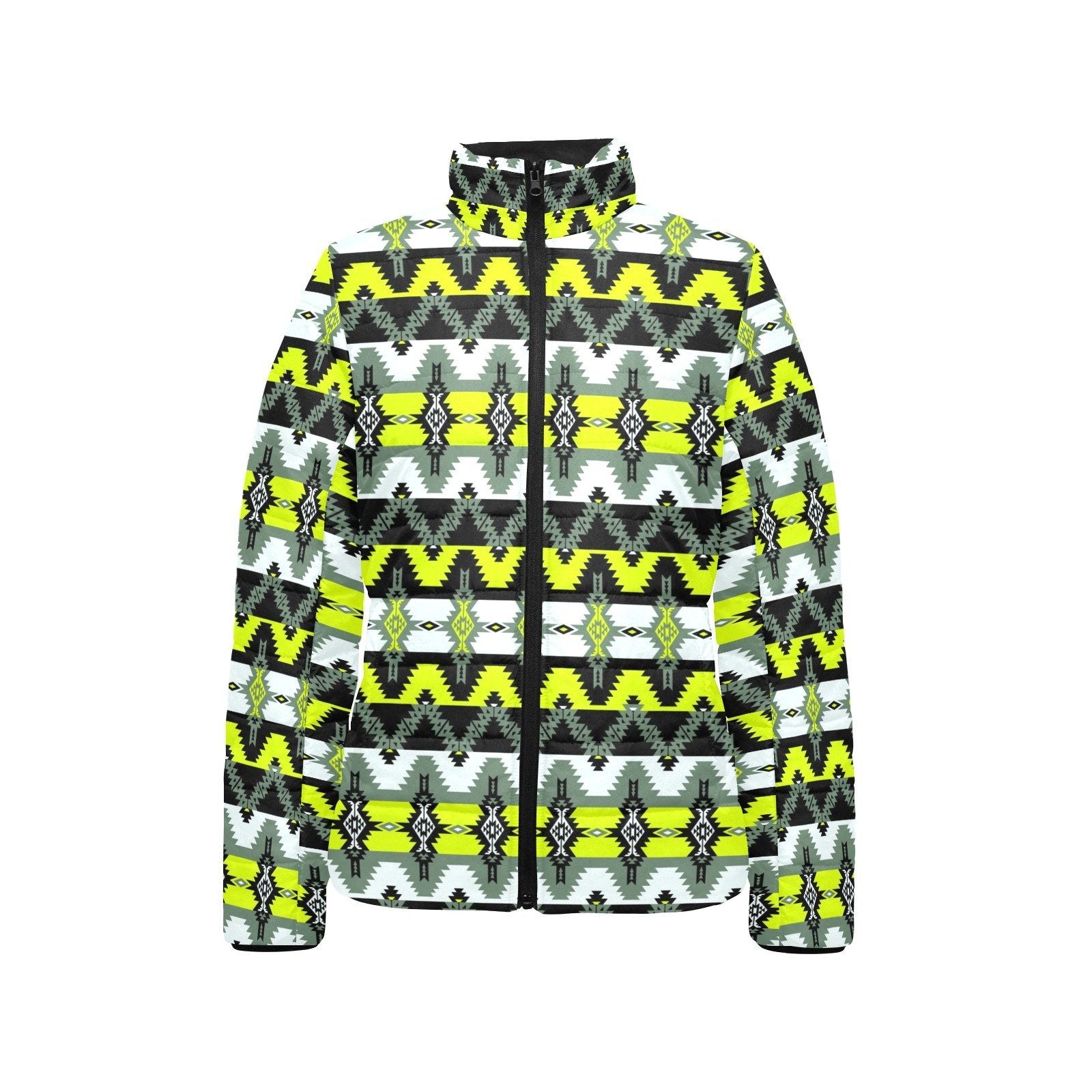 Two Spirit Medicine Women's Stand Collar Padded Jacket (Model H41) jacket e-joyer