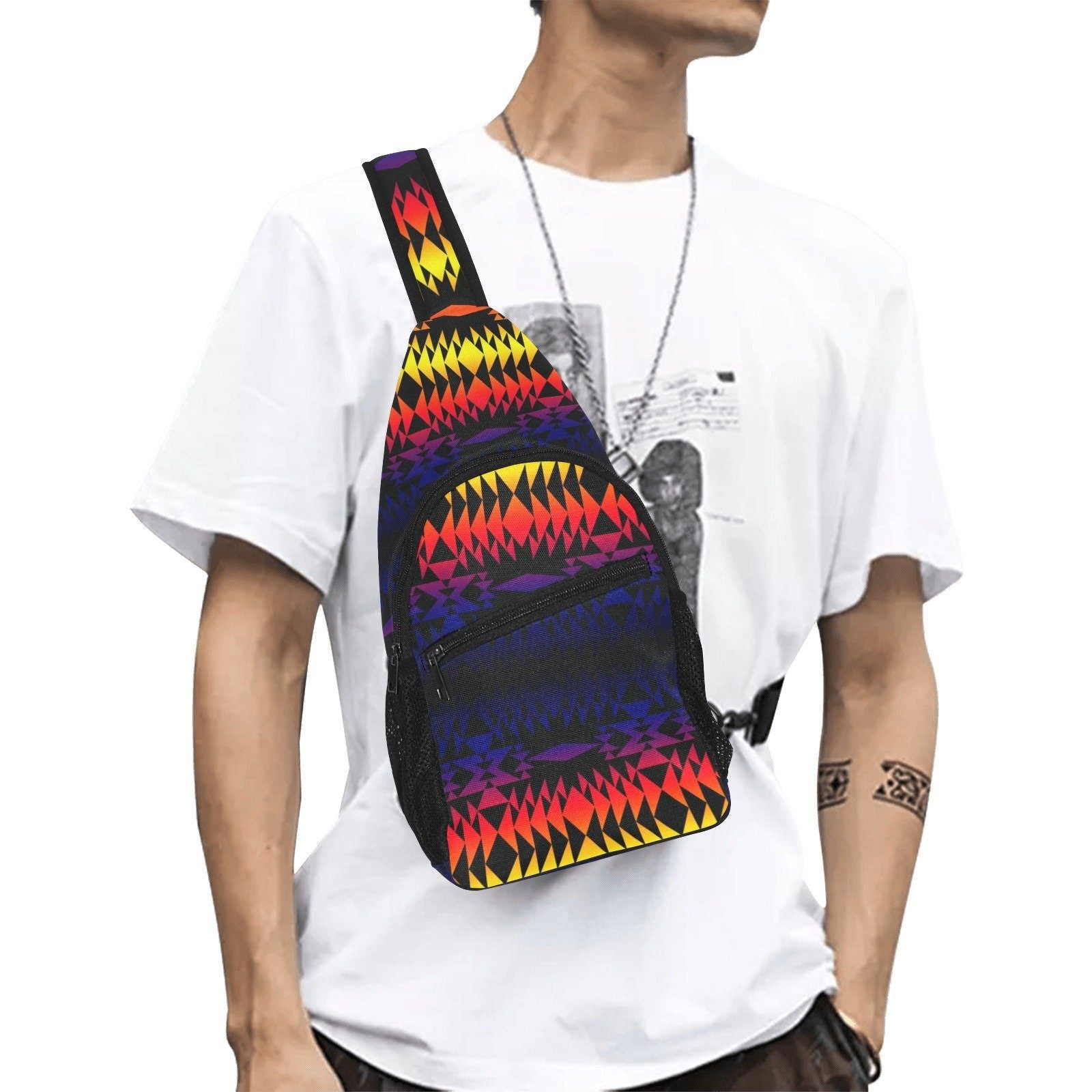Two Worlds Apart All Over Print Chest Bag (Model 1719) All Over Print Chest Bag (1719) e-joyer