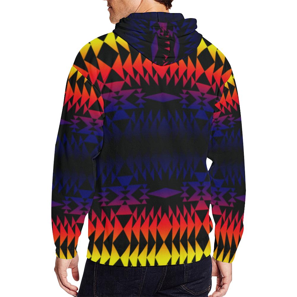 Two Worlds Apart All Over Print Full Zip Hoodie for Men (Model H14) All Over Print Full Zip Hoodie for Men (H14) e-joyer 