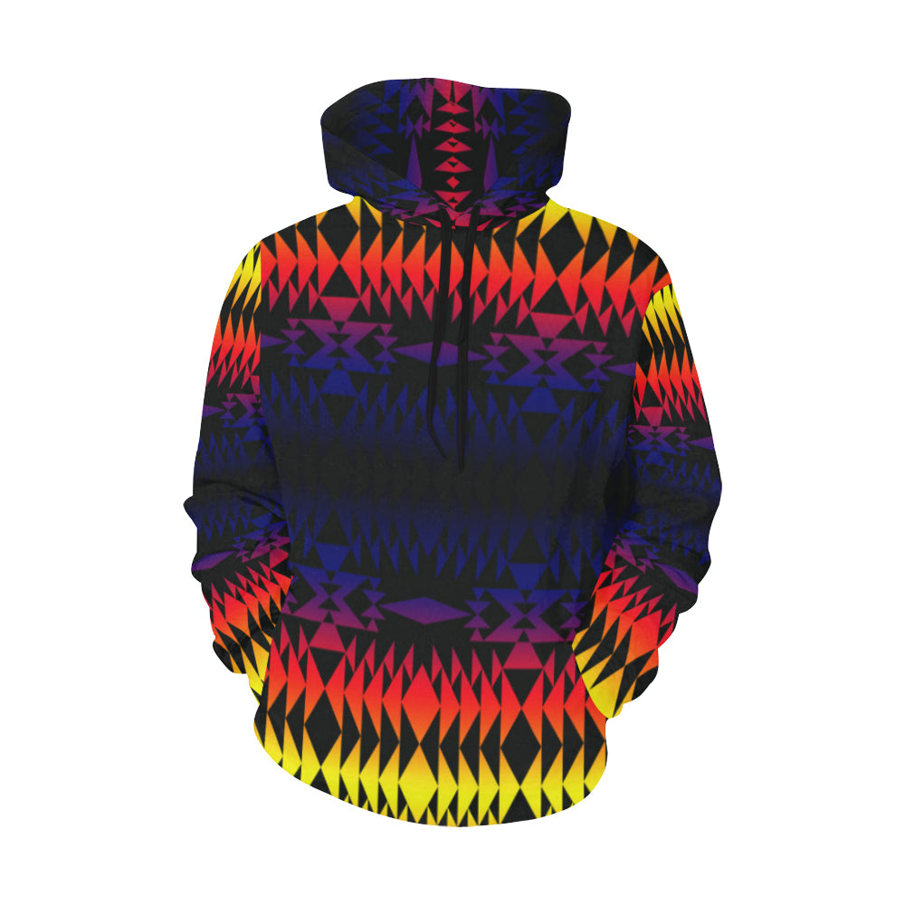 Two Worlds Apart All Over Print Hoodie for Women (USA Size) (Model H13) All Over Print Hoodie for Women (H13) e-joyer