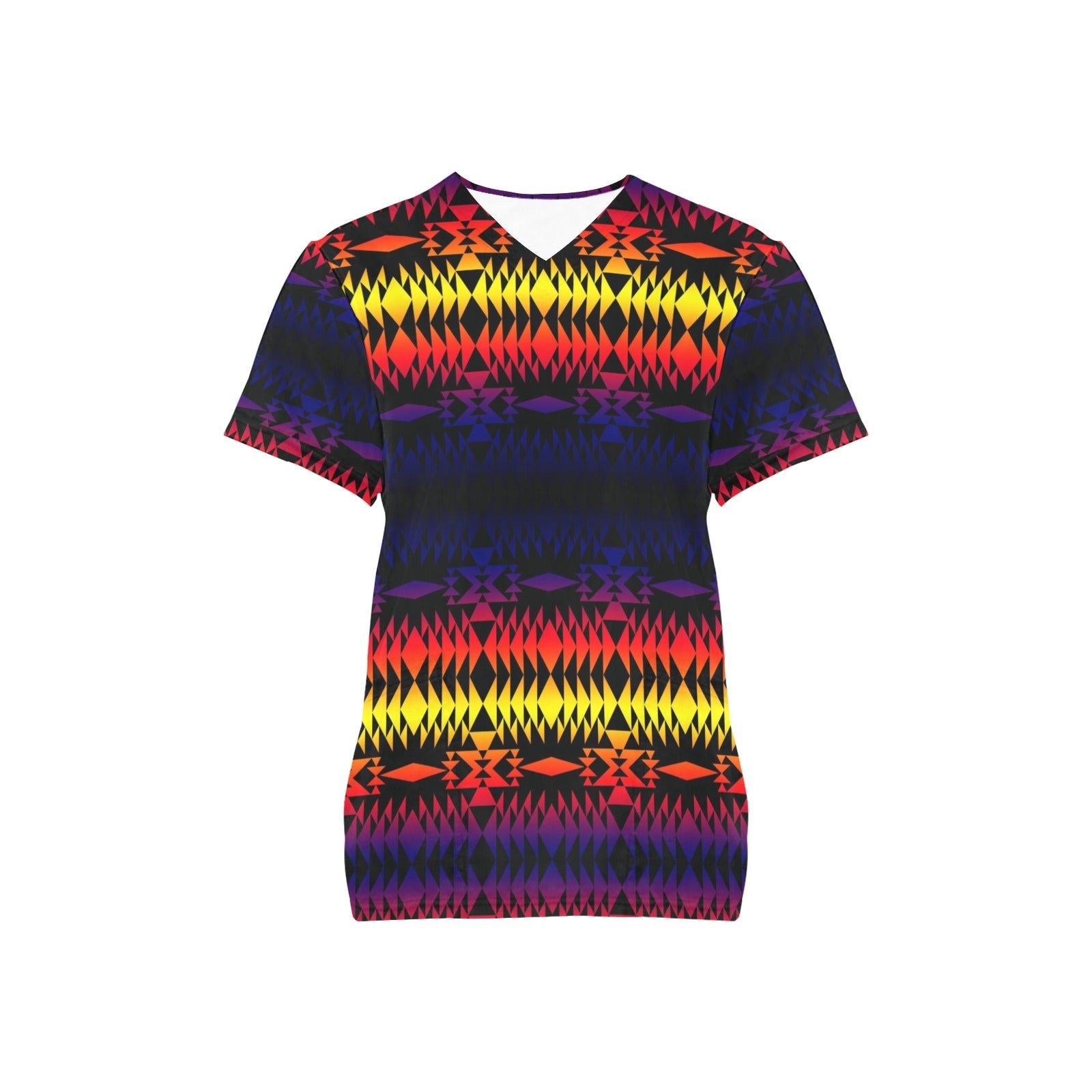 Two Worlds Apart All Over Print Scrub Top Scrub Top e-joyer