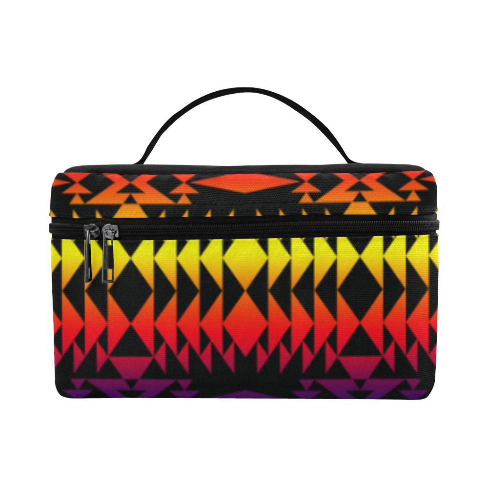 Two Worlds Apart Cosmetic Bag/Large (Model 1658) Cosmetic Bag e-joyer