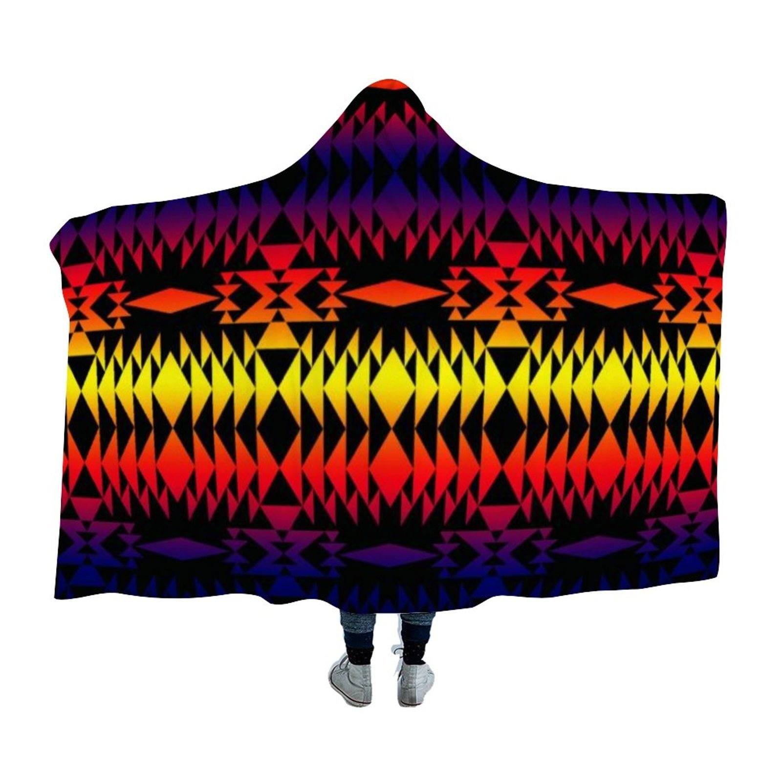 Two Worlds Apart Hooded Blanket 49 Dzine