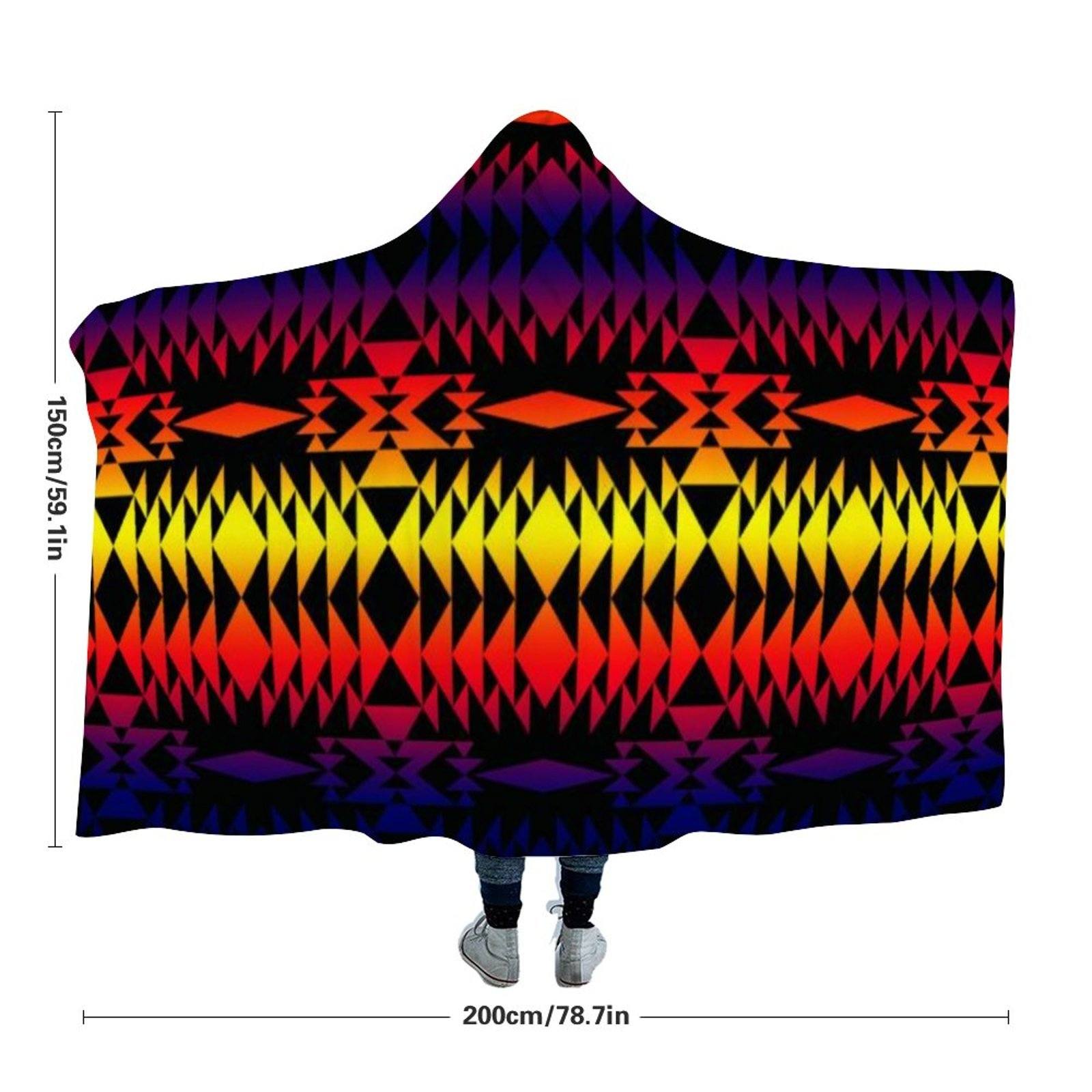 Two Worlds Apart Hooded Blanket 49 Dzine