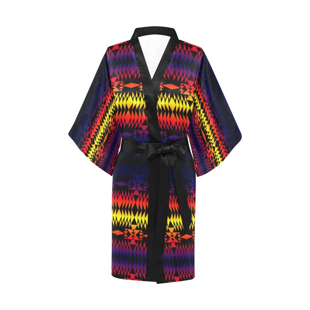 Two Worlds Apart Kimono Robe Artsadd