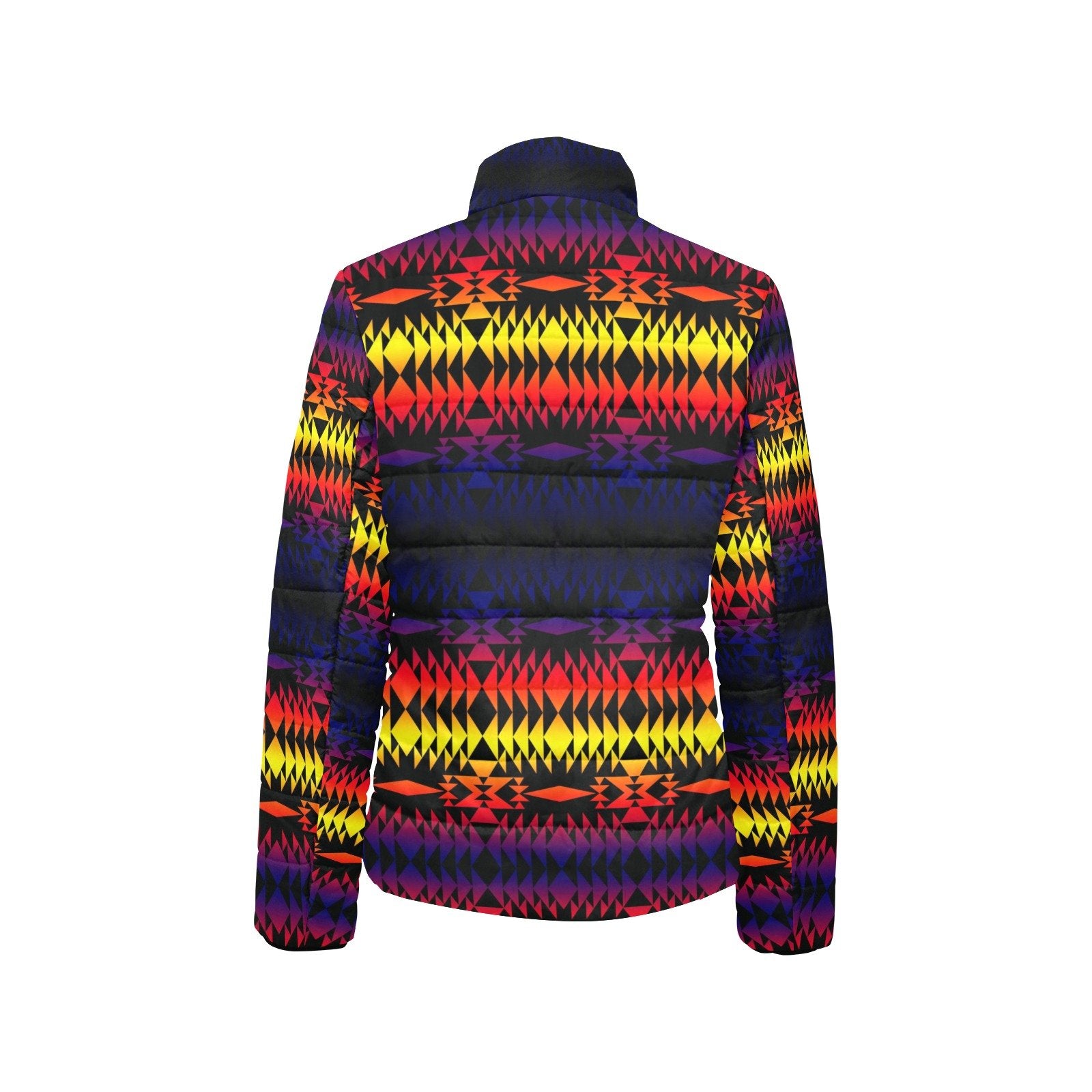 Two Worlds Apart Women's Stand Collar Padded Jacket (Model H41) jacket e-joyer