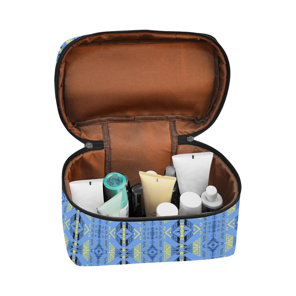 Upstream Expedition Blue Ridge Cosmetic Bag/Large (Model 1658) Cosmetic Bag e-joyer