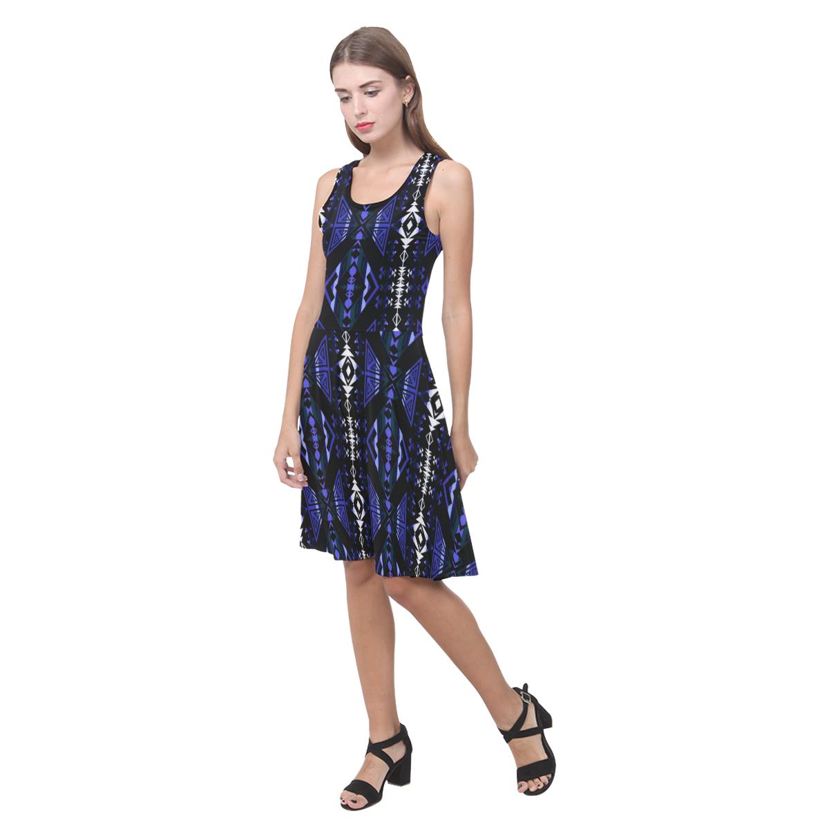 Upstream Expedition Forest Sky Atalanta Casual Sundress(Model D04) Atalanta Sundress (D04) e-joyer