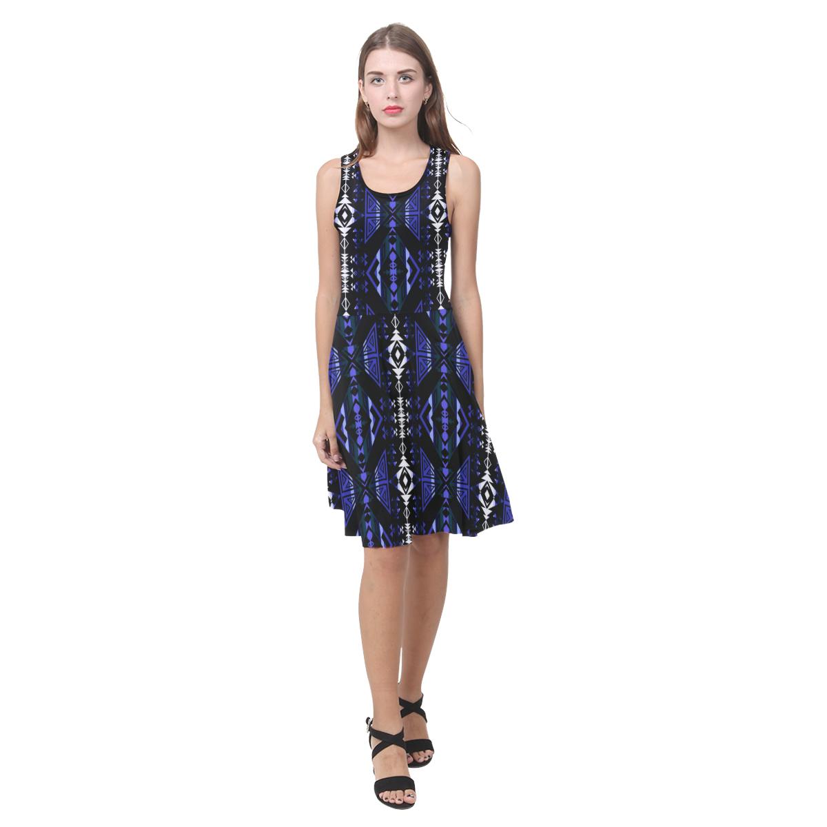 Upstream Expedition Forest Sky Atalanta Casual Sundress(Model D04) Atalanta Sundress (D04) e-joyer