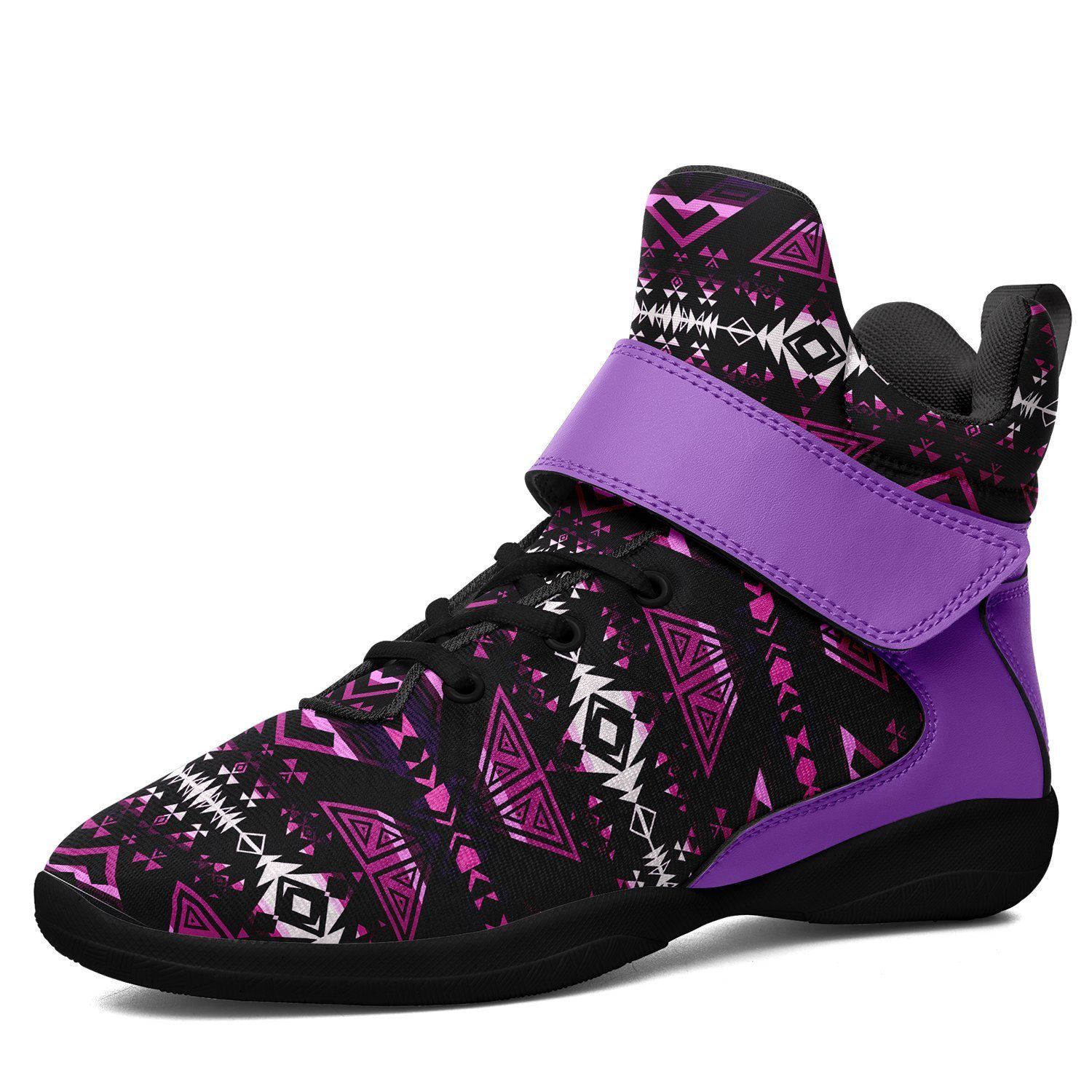 Upstream Expedition Moonlight Shadows Ipottaa Basketball / Sport High Top Shoes - Black Sole 49 Dzine US Men 7 / EUR 40 Black Sole with Lavender Strap 