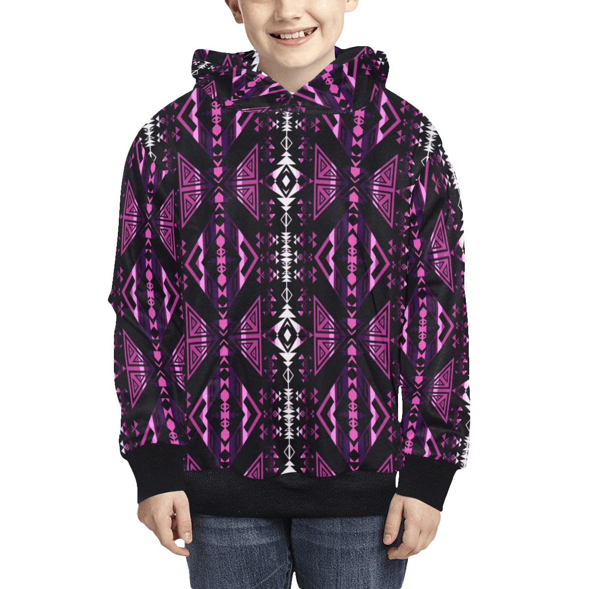 Upstream Expedition Moonlight Shadows Kids' All Over Print Hoodie (Model H38) Kids' AOP Hoodie (H38) e-joyer