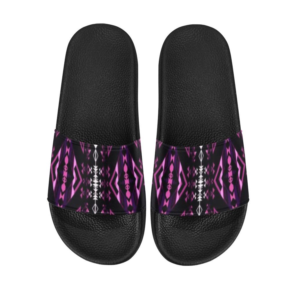 Upstream Expedition Moonlight Shadows Men's Slide Sandals (Model 057) Men's Slide Sandals (057) e-joyer