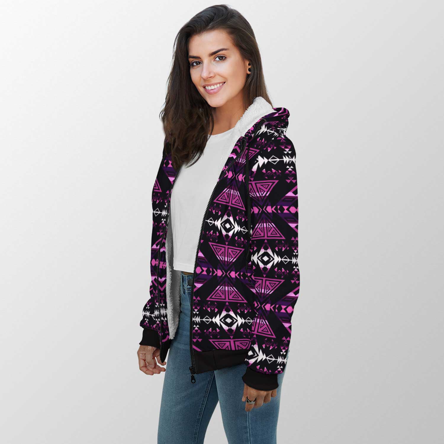 Upstream Expedition Moonlight Shadows Sherpa Hoodie 49 Dzine