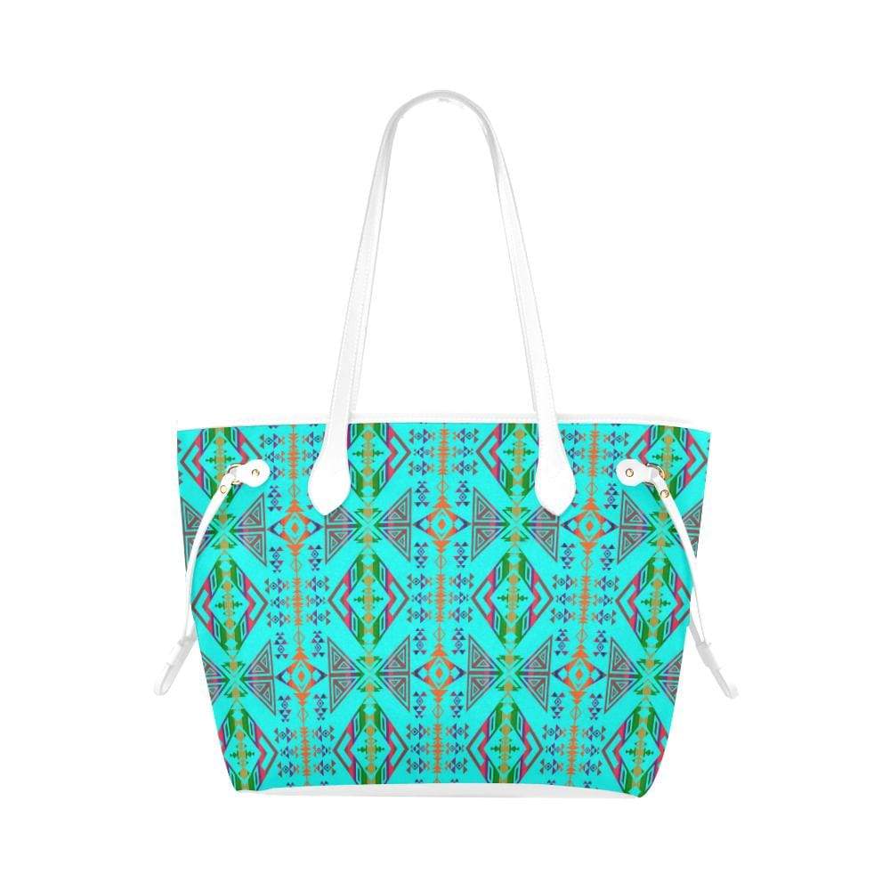 Upstream Expedition Noon Day Sky Clover Canvas Tote Bag (Model 1661) Clover Canvas Tote Bag (1661) e-joyer