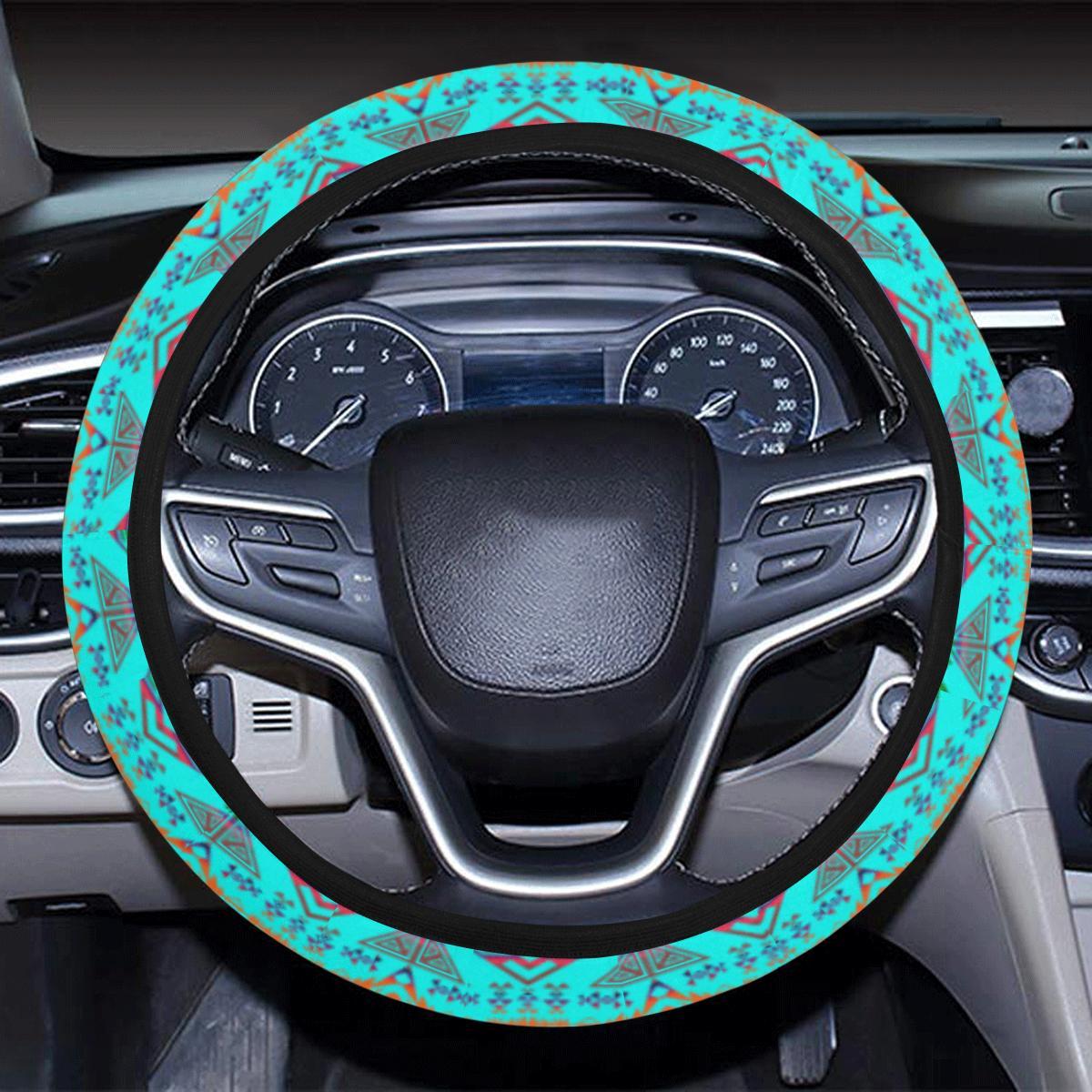 Upstream Expedition Noon Day Sky Steering Wheel Cover with Elastic Edge Steering Wheel Cover with Elastic Edge e-joyer 