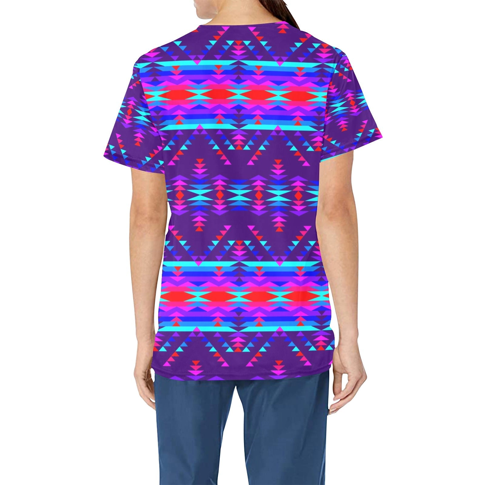 Vision of Peace All Over Print Scrub Top Scrub Top e-joyer