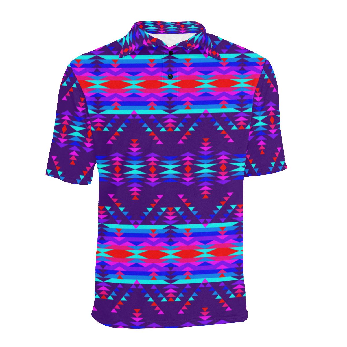 Vision of Peace LG Men's All Over Print Polo Shirt (Model T55) Men's Polo Shirt (Model T55) e-joyer