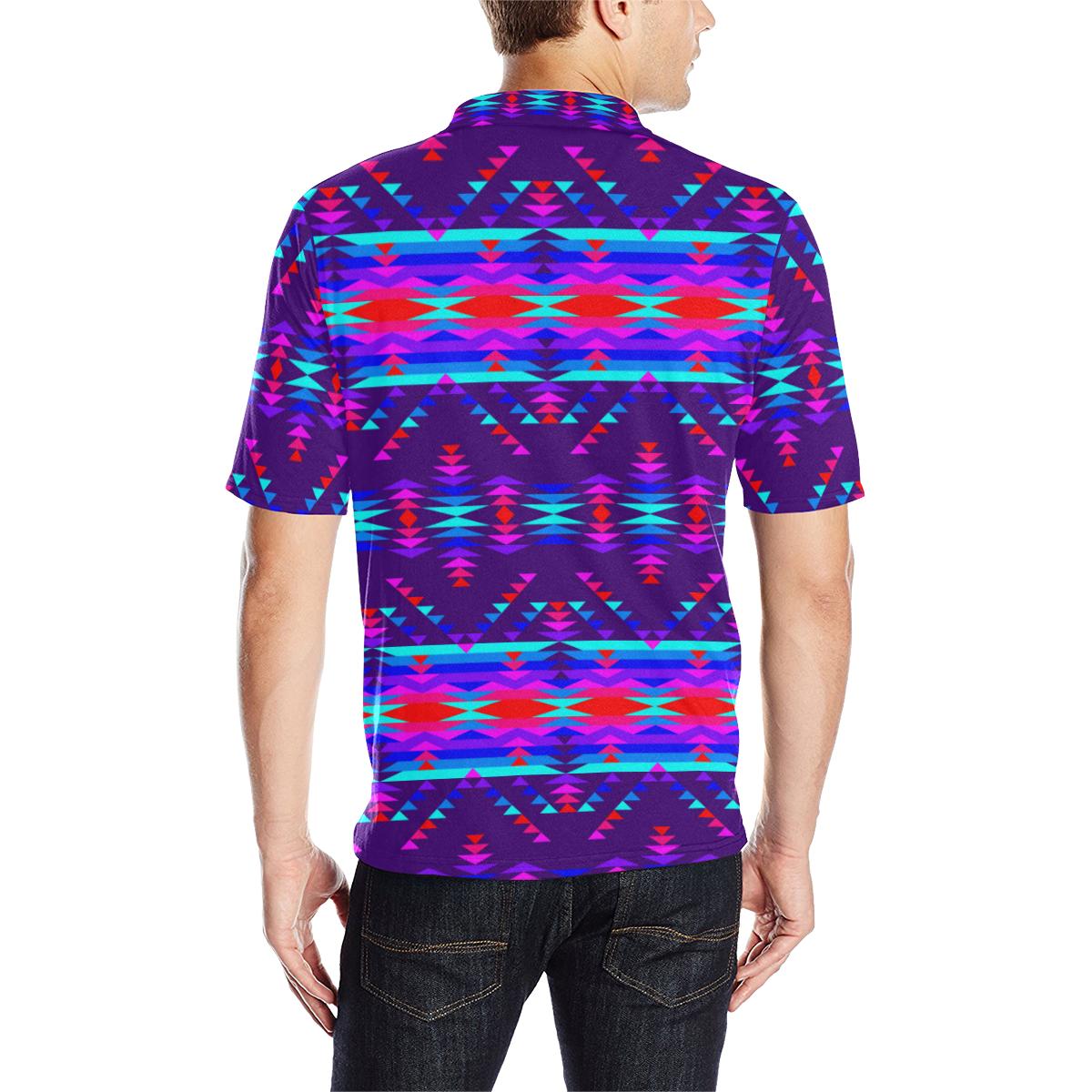 Vision of Peace LG Men's All Over Print Polo Shirt (Model T55) Men's Polo Shirt (Model T55) e-joyer