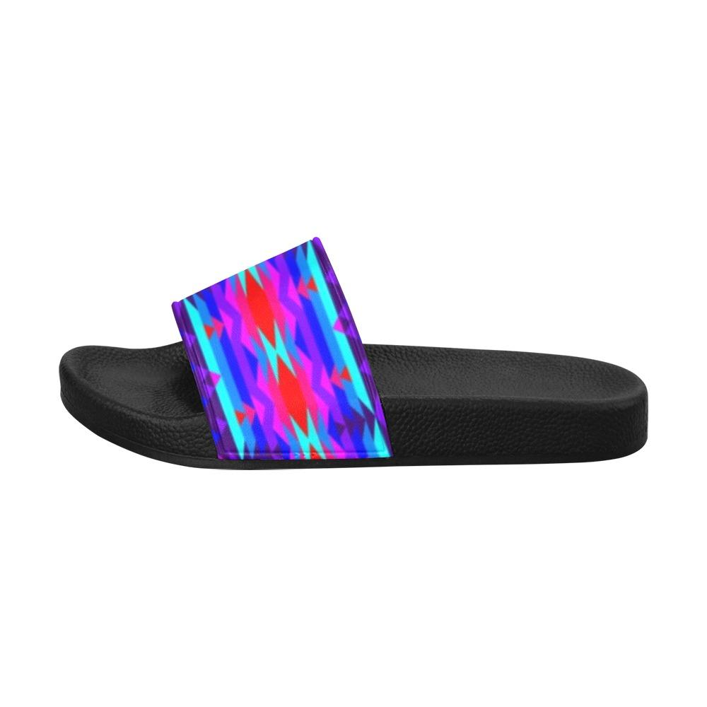 Vision of Peace Men's Slide Sandals (Model 057) Men's Slide Sandals (057) e-joyer