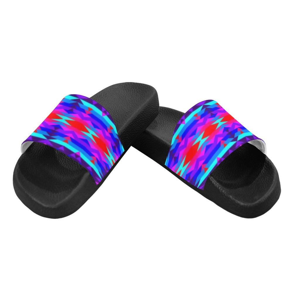 Vision of Peace Men's Slide Sandals (Model 057) Men's Slide Sandals (057) e-joyer