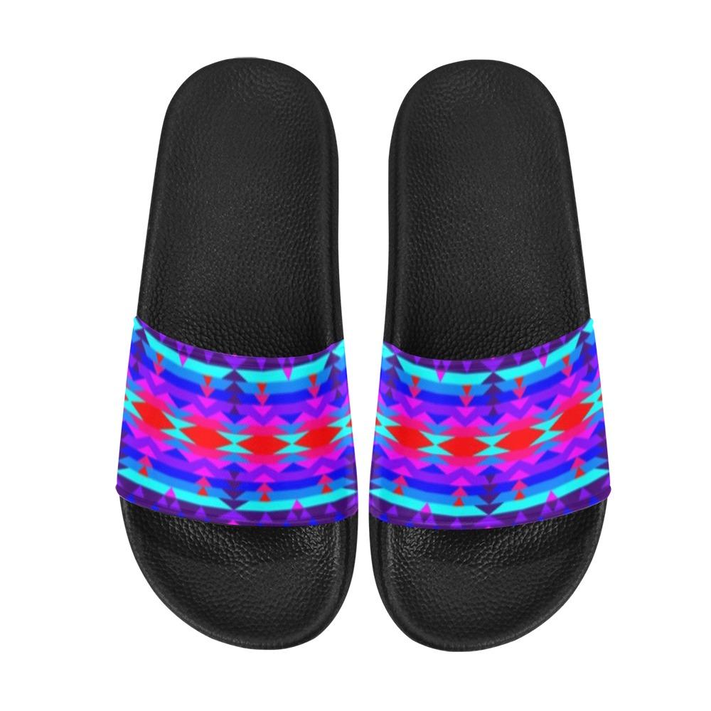 Vision of Peace Men's Slide Sandals (Model 057) Men's Slide Sandals (057) e-joyer