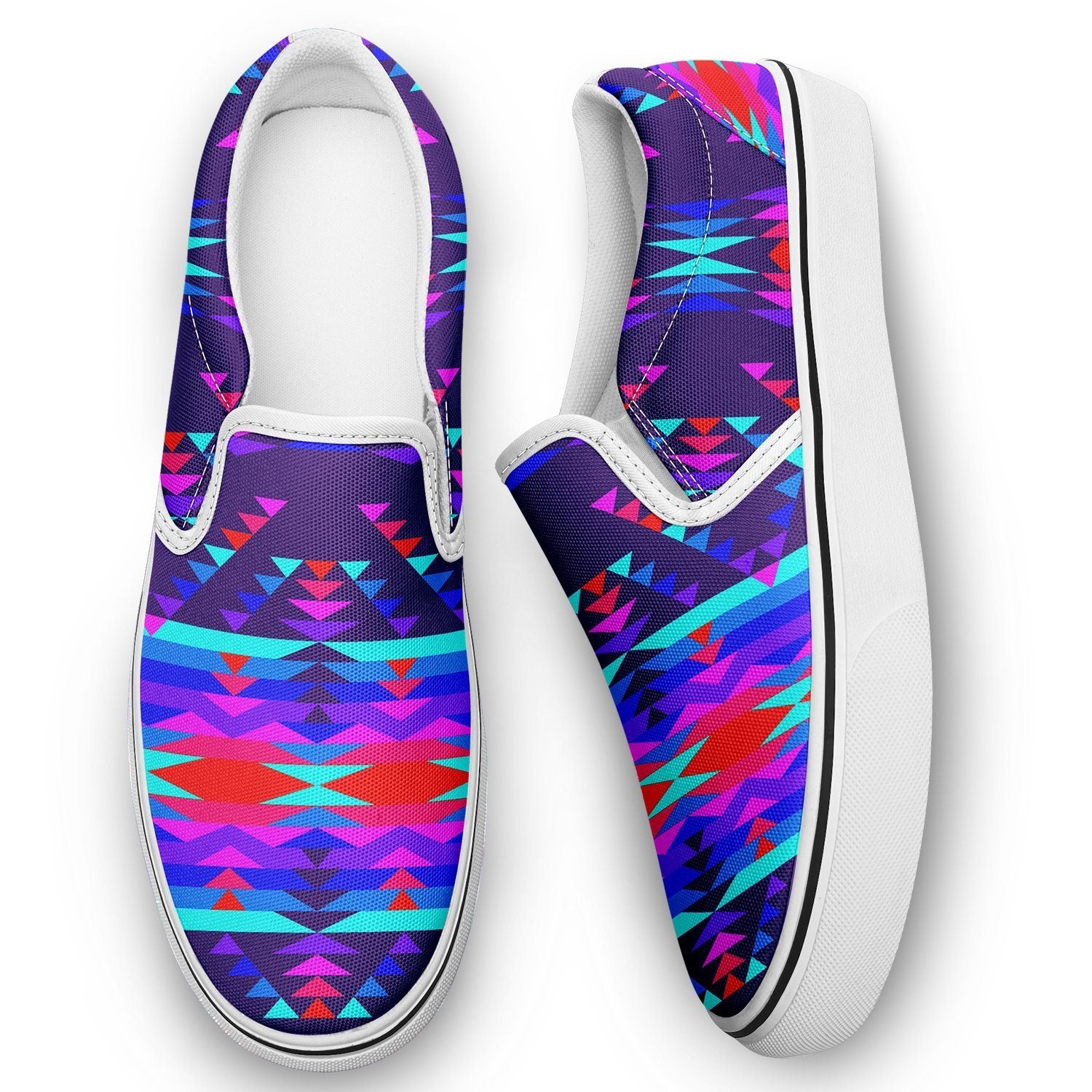 Vision of Peace Otoyimm Kid's Canvas Slip On Shoes 49 Dzine