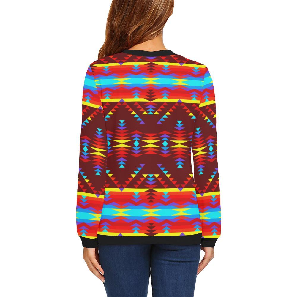 Visions of Lasting Peace All Over Print Crewneck Sweatshirt for Women (Model H18) Crewneck Sweatshirt for Women (H18) e-joyer