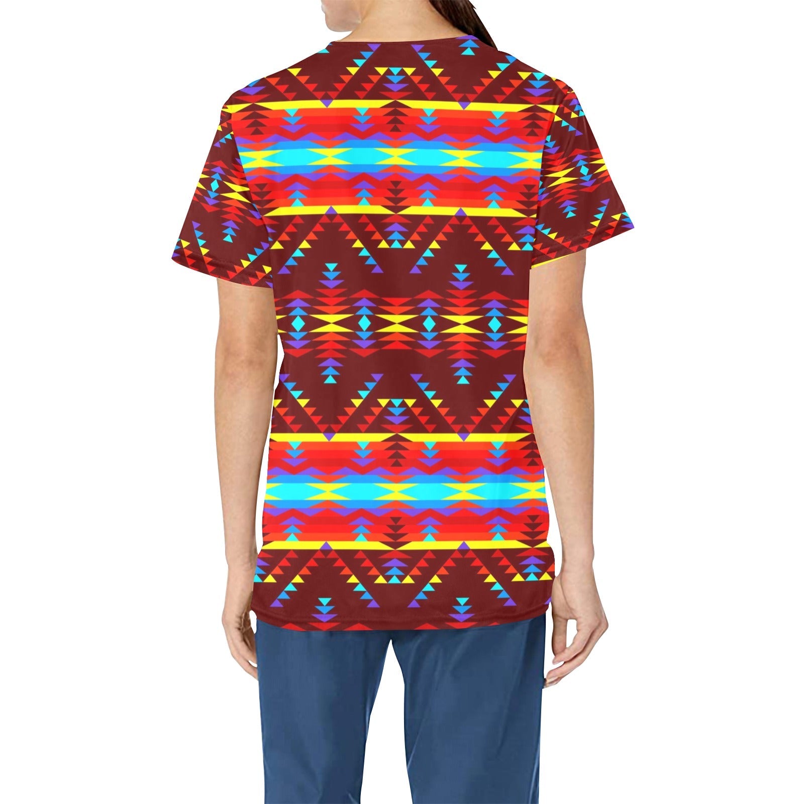 Visions of Lasting Peace All Over Print Scrub Top Scrub Top e-joyer