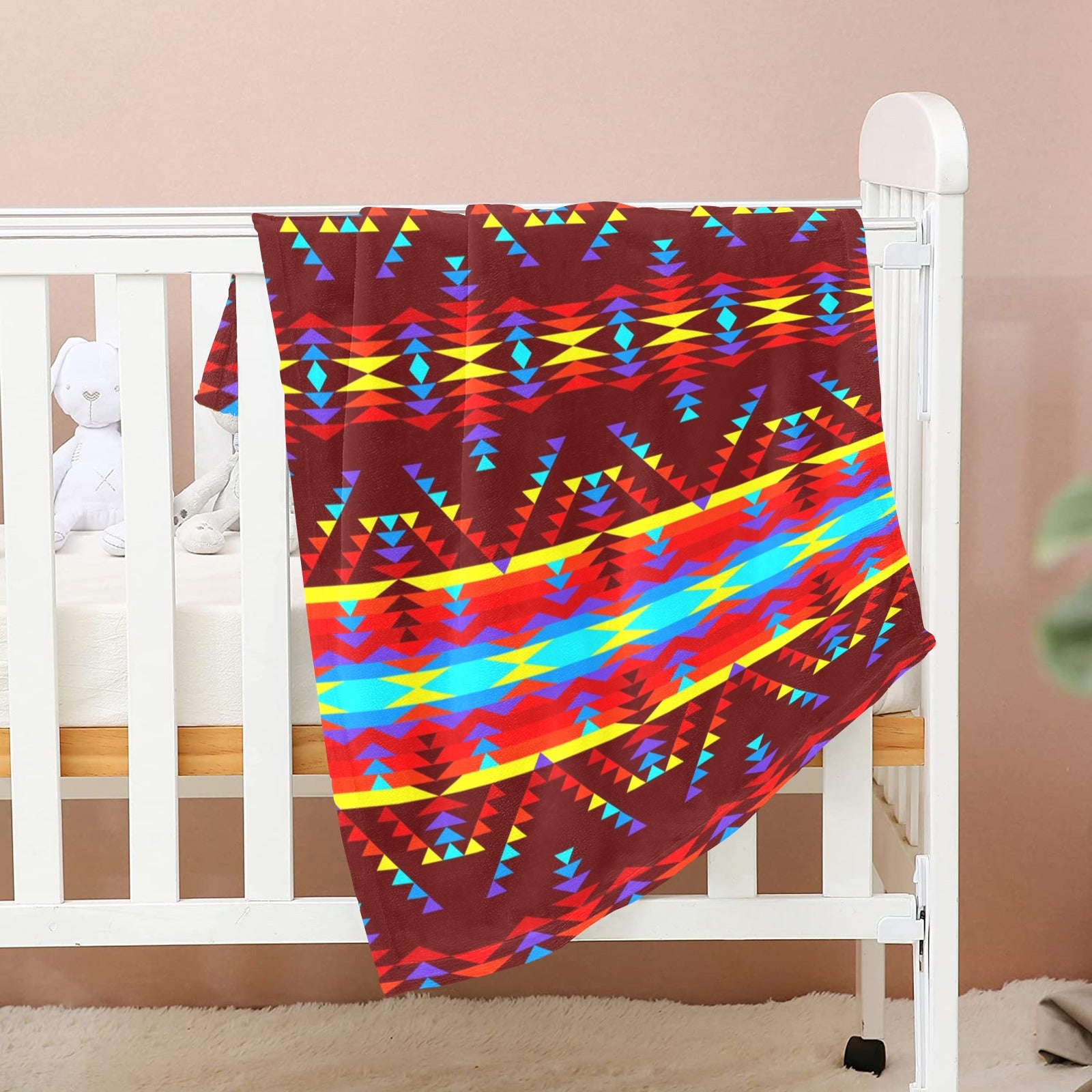 Visions of Lasting Peace Baby Blanket 30"x40" Baby Blanket 30"x40" e-joyer