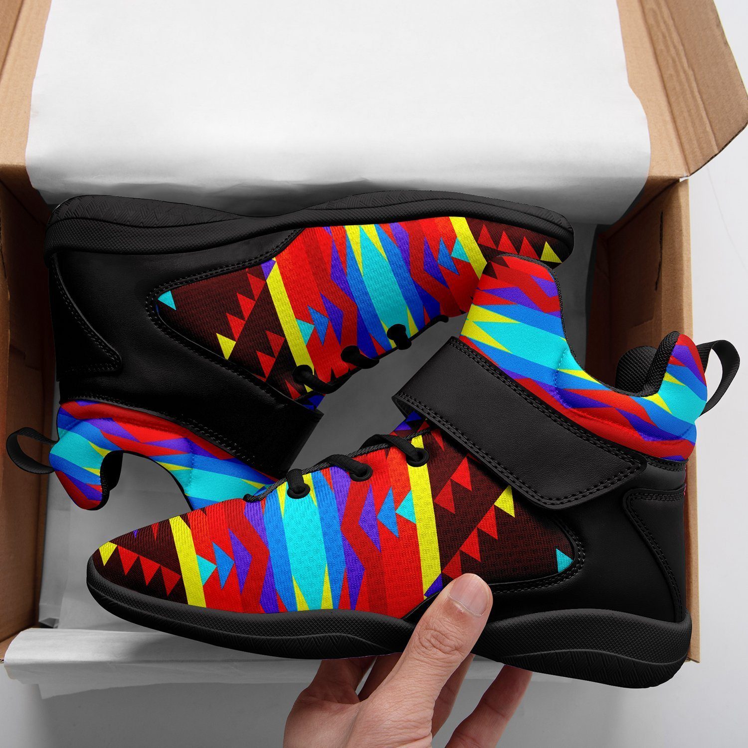 Visions of Lasting Peace Ipottaa Basketball / Sport High Top Shoes -Black Sole 49 Dzine