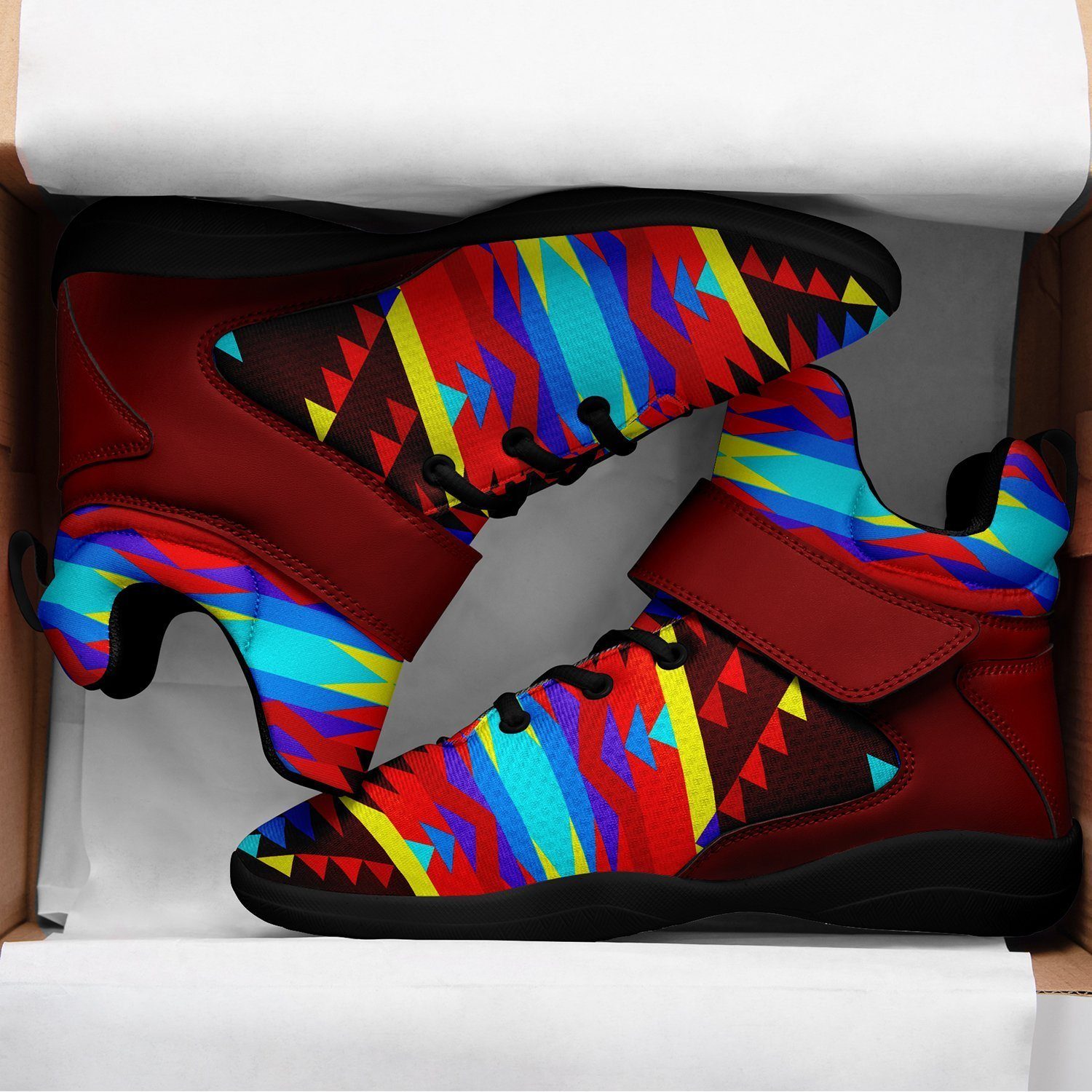 Visions of Lasting Peace Ipottaa Basketball / Sport High Top Shoes -Black Sole 49 Dzine