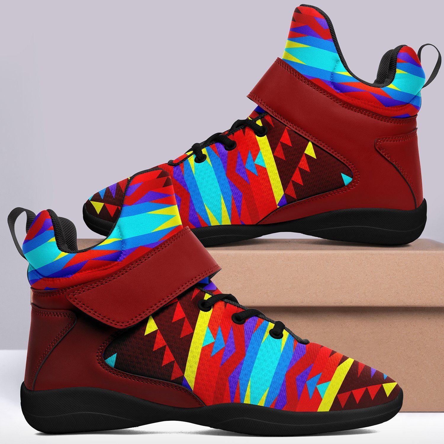 Visions of Lasting Peace Ipottaa Basketball / Sport High Top Shoes -Black Sole 49 Dzine