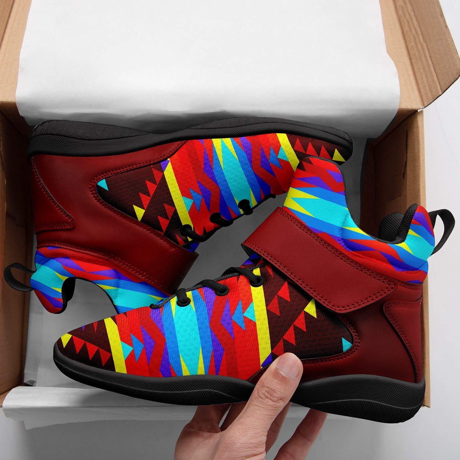 Visions of Lasting Peace Ipottaa Basketball / Sport High Top Shoes -Black Sole 49 Dzine