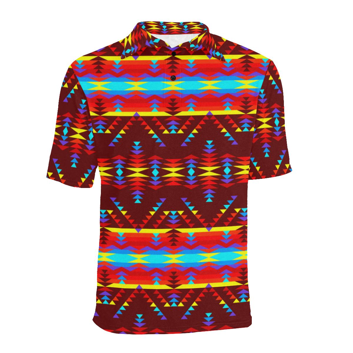 Visions of Lasting Peace Men's All Over Print Polo Shirt (Model T55) Men's Polo Shirt (Model T55) e-joyer