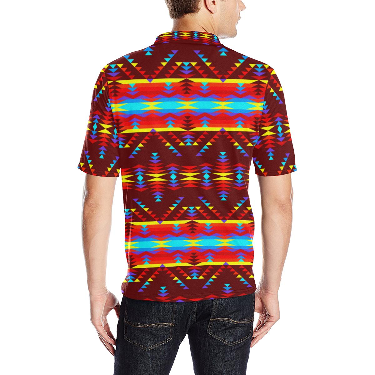 Visions of Lasting Peace Men's All Over Print Polo Shirt (Model T55) Men's Polo Shirt (Model T55) e-joyer