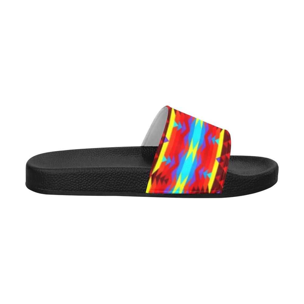 Visions of Lasting Peace Men's Slide Sandals (Model 057) Men's Slide Sandals (057) e-joyer