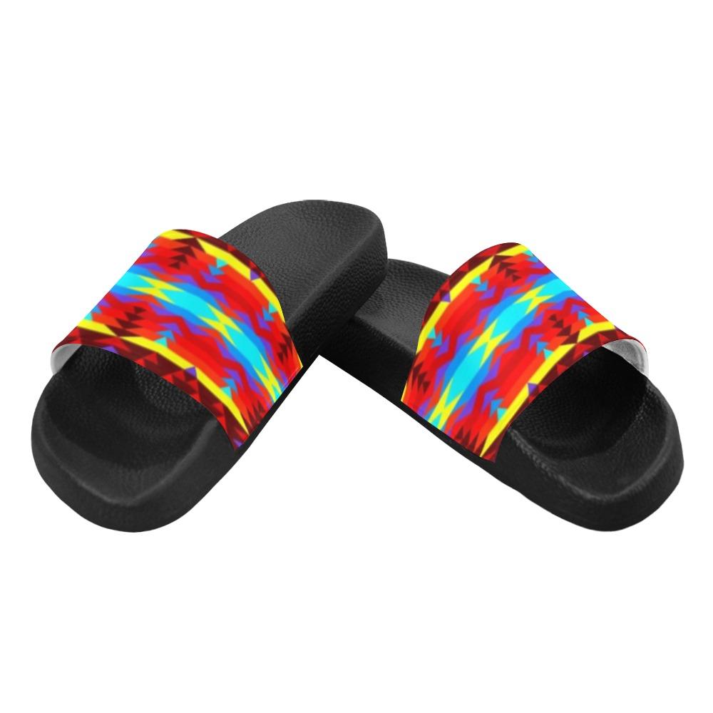 Visions of Lasting Peace Men's Slide Sandals (Model 057) Men's Slide Sandals (057) e-joyer