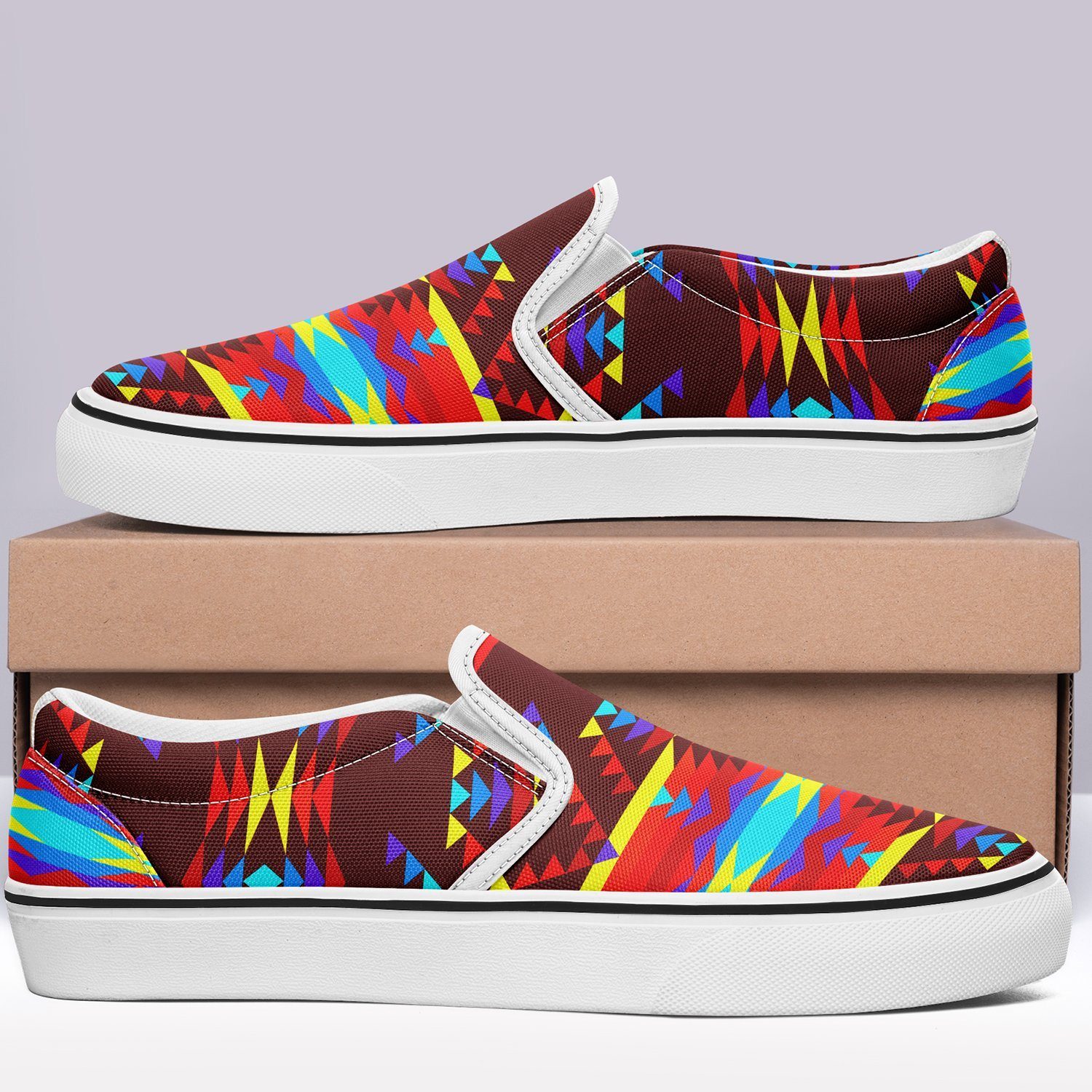 Visions of Lasting Peace Otoyimm Kid's Canvas Slip On Shoes 49 Dzine