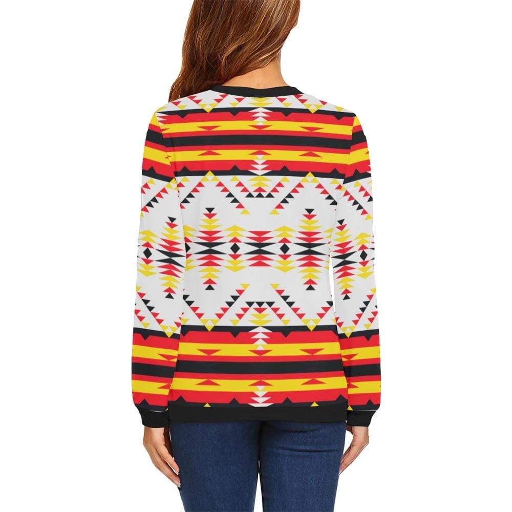 Visions of Peace Directions All Over Print Crewneck Sweatshirt for Women (Model H18) Crewneck Sweatshirt for Women (H18) e-joyer