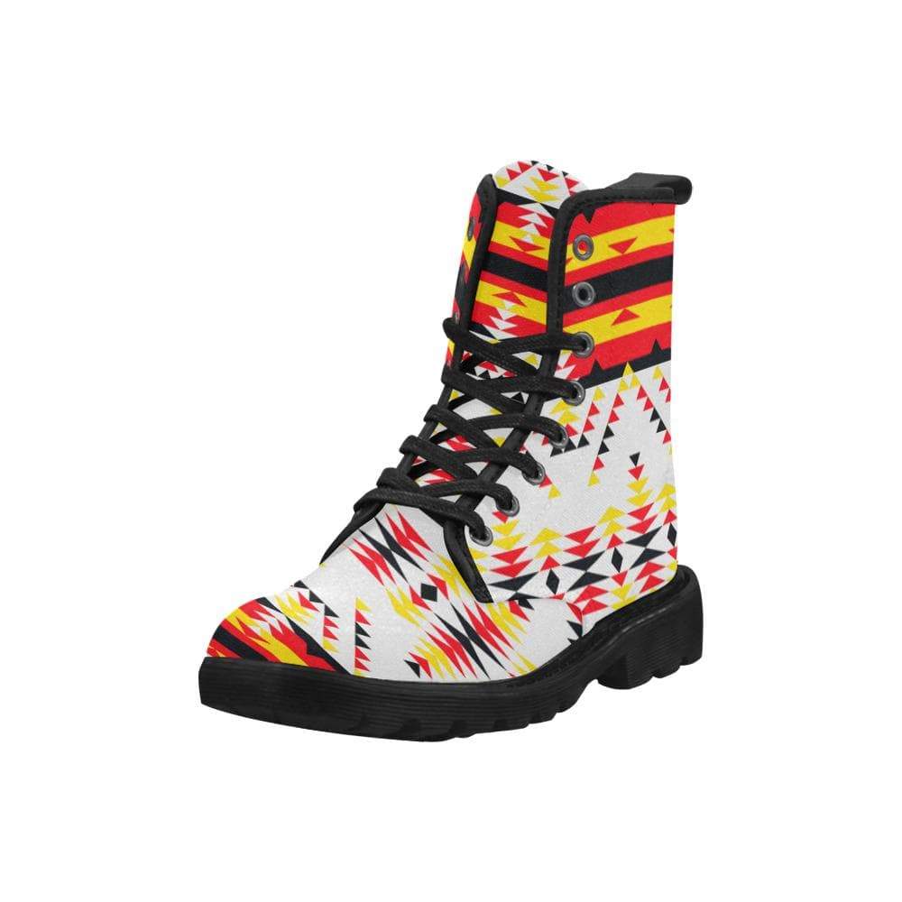 Visions of Peace Directions Boots for Men (Black) (Model 1203H) Martin Boots for Men (Black) (1203H) e-joyer