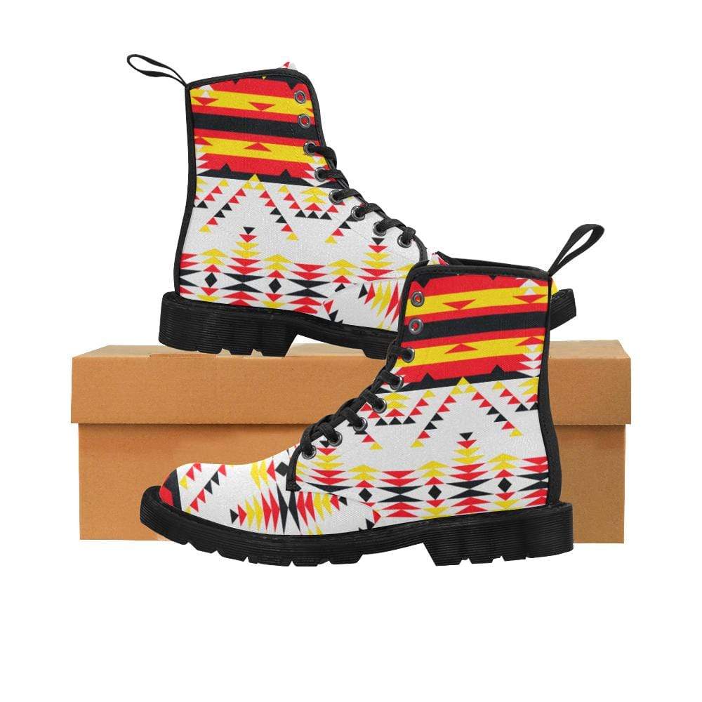 Visions of Peace Directions Boots for Men (Black) (Model 1203H) Martin Boots for Men (Black) (1203H) e-joyer