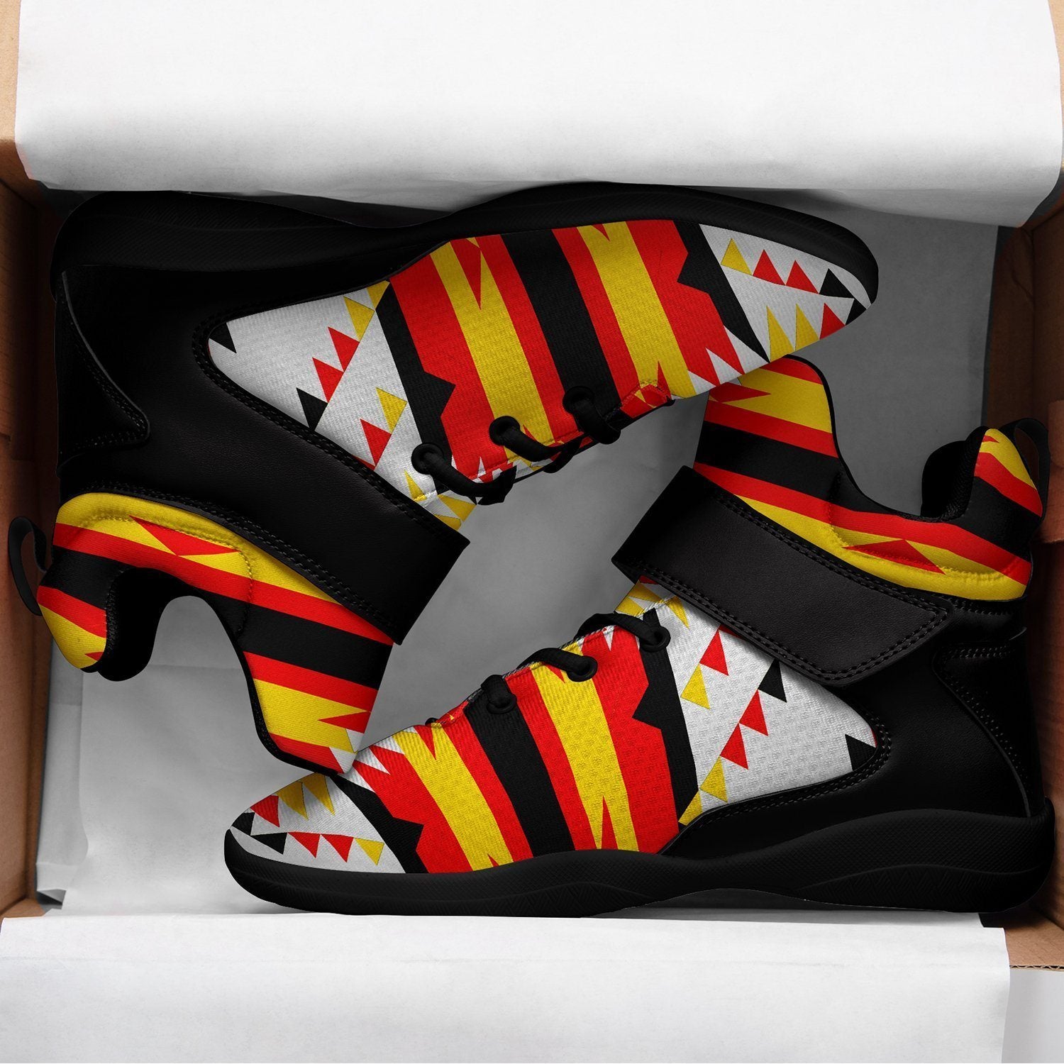 Visions of Peace Directions Ipottaa Basketball / Sport High Top Shoes - Black Sole 49 Dzine