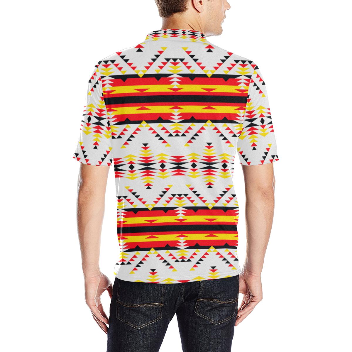Visions of Peace Directions Men's All Over Print Polo Shirt (Model T55) Men's Polo Shirt (Model T55) e-joyer