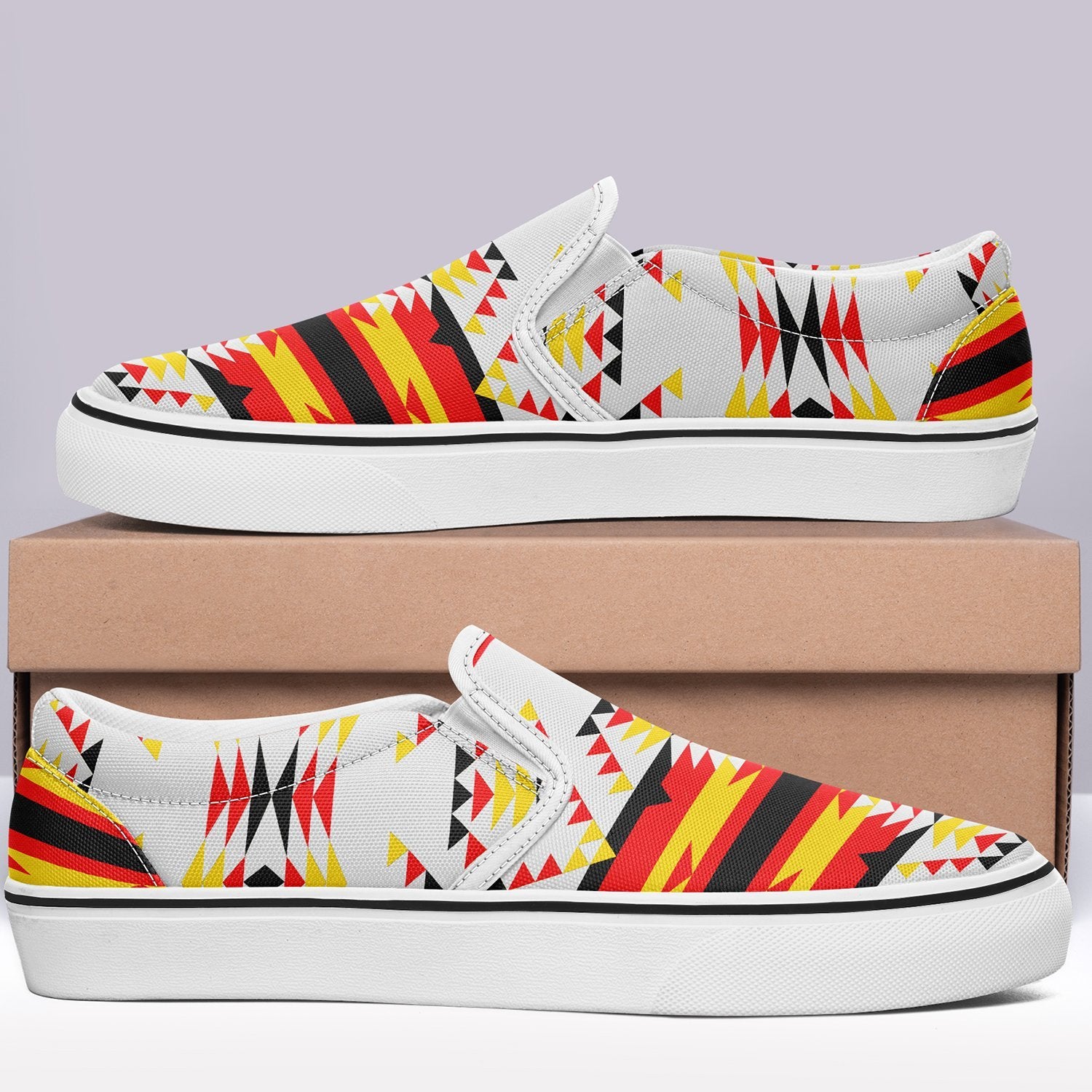 Visions of Peace Directions Otoyimm Canvas Slip On Shoes 49 Dzine