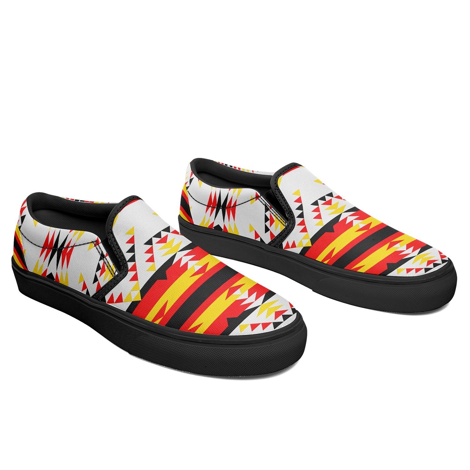 Visions of Peace Directions Otoyimm Canvas Slip On Shoes 49 Dzine