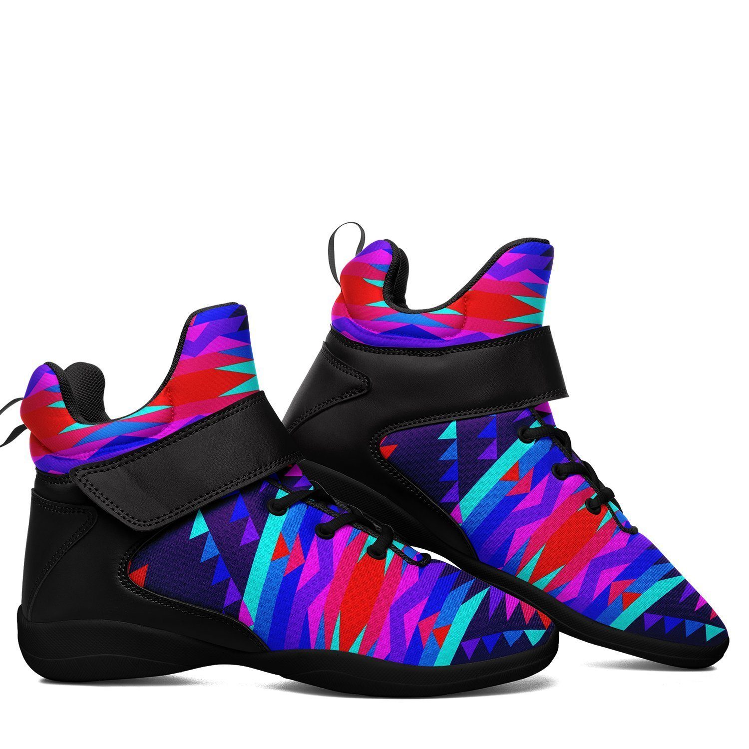 Visions of Peace Ipottaa Basketball / Sport High Top Shoes - Black Sole 49 Dzine