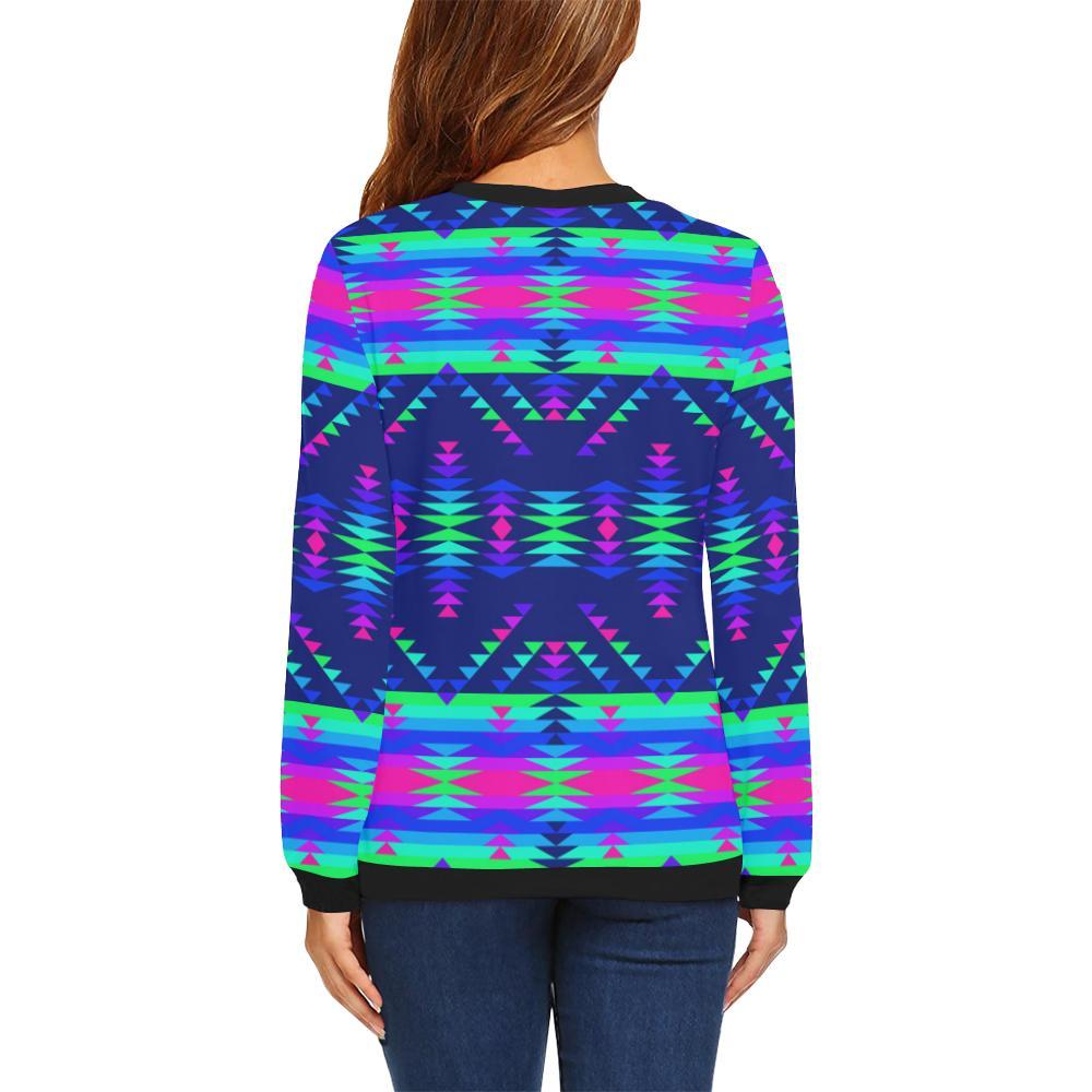 Visions of Peace Talks All Over Print Crewneck Sweatshirt for Women (Model H18) Crewneck Sweatshirt for Women (H18) e-joyer