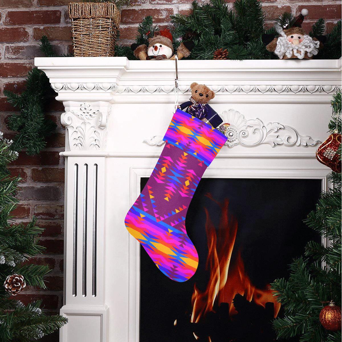 Visions of Peace Treaty Christmas Stocking holiday stocking e-joyer